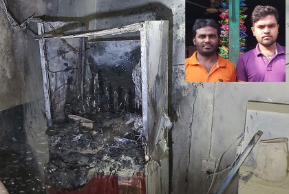 দুই ভাইয়ের চেষ্টায় অগ্নিকাণ্ড থেকে রক্ষা পেল চরভদ্রাসন বাজার