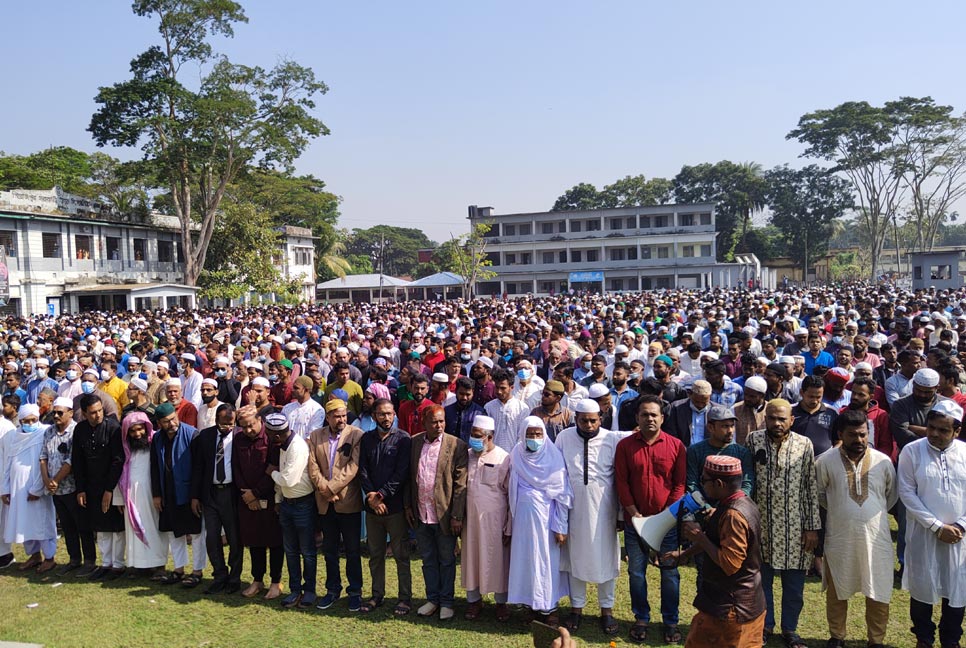 যুবলীগ নেতা শুভর জানাজায় হাজারো মানুষের ঢল