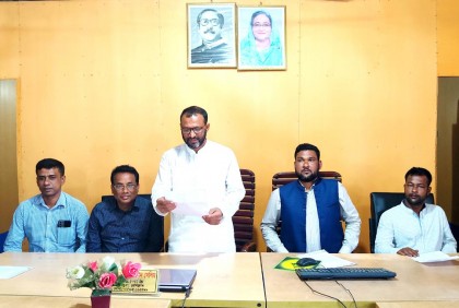 উপজেলা শ্রমিকলীগের সংবাদ সম্মেলন