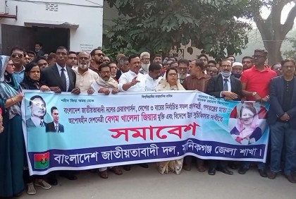 মানিকগঞ্জে বিএনপির বিক্ষোভ সমাবেশ 