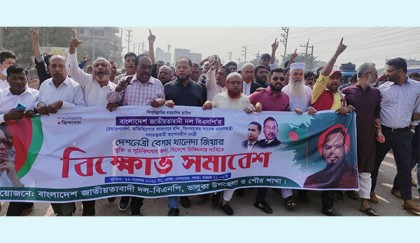 ভালুকায় বিএনপির বিক্ষোভ মিছিল ও সমাবেশ