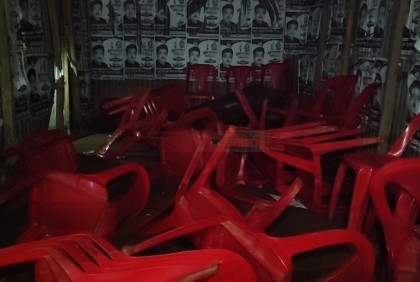 আওয়ামী লীগ মনোনীত চেয়ারম্যান প্রার্থীর নির্বাচনী অফিস ভাংচুর