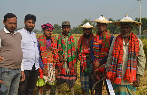 কুষ্টিয়ায় কৃষকদের নিয়ে জমিতেই গানের প্রতিযোগিতা