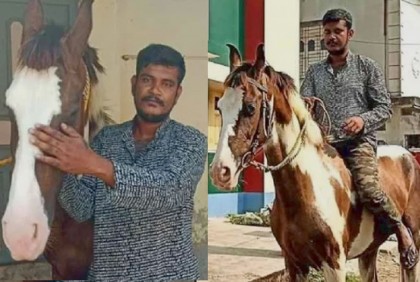তেলের দাম বৃদ্ধিতে মোটরসাইকেল বেচে ঘোড়া কিনলেন যুবক
