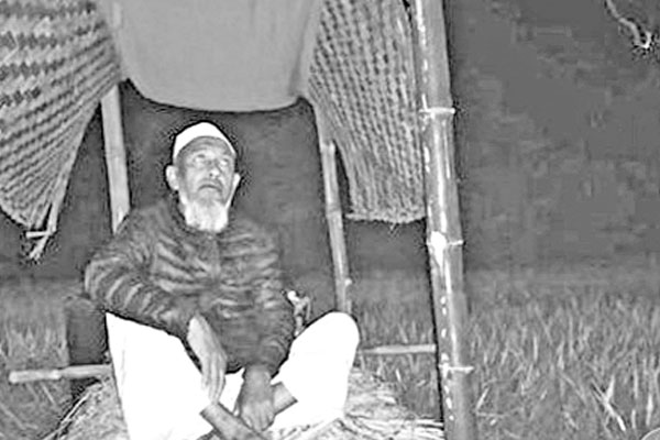 ফসল রক্ষায় রাত জেগে পাহারা