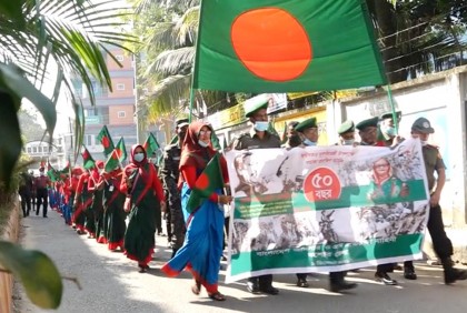 যশোরে আনসার-ভিডিপি’র পতাকা র‌্যালি