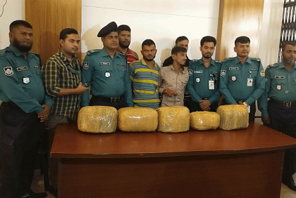 বরিশালে ২৫ কেজি গাঁজাসহ আটক ২