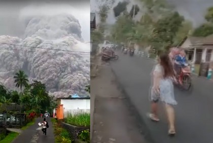 ইন্দোনেশিয়ায় ভয়াবহ অগ্ন্যুৎপাত : বহু হতাহত, পালাচ্ছেন স্থানীয়রা