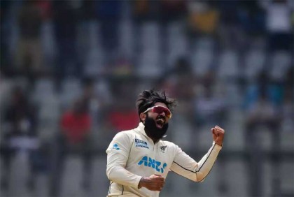 ইতিহাসের পাতায় ১০ উইকেট নেয়া অজাজ, ভারতের বিরুদ্ধে কিউইদের আরেক নজির

