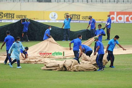 বাংলাদেশ-পাকিস্তানের তৃতীয় দিনের খেলা পরিত্যক্ত ঘোষণা