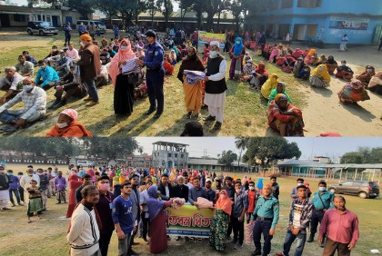 রংপুরে শীতার্তদের মাঝে বসুন্ধরা গ্রুপের কম্বল বিতরণ