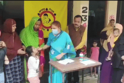 ব্রাহ্মণবাড়িয়া পৌর এলাকায় ভিটামিন এ প্লাস ক্যাম্পেইন  