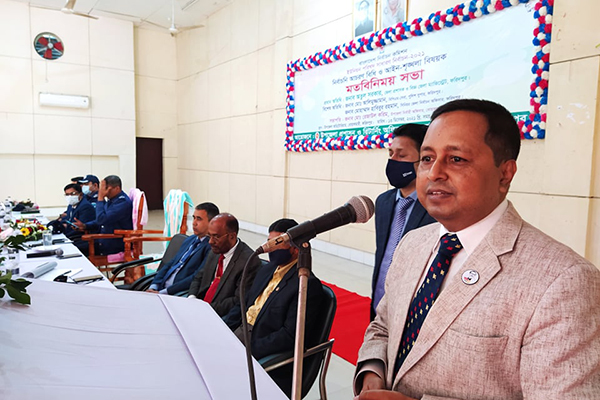 ইউপি নির্বাচনে প্রার্থীদের সাথে আচরণবিধি ও আইন শৃঙ্খলা বিষয়ক মতবিনিময় সভা