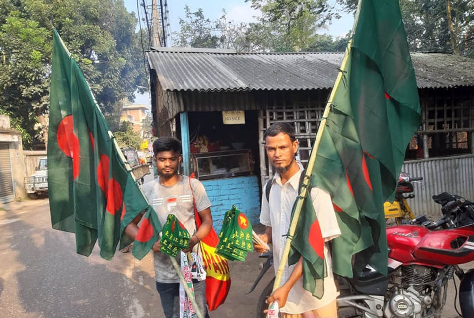 পথে পথে ‘লাল সবুজ’র ফেরিওয়ালা