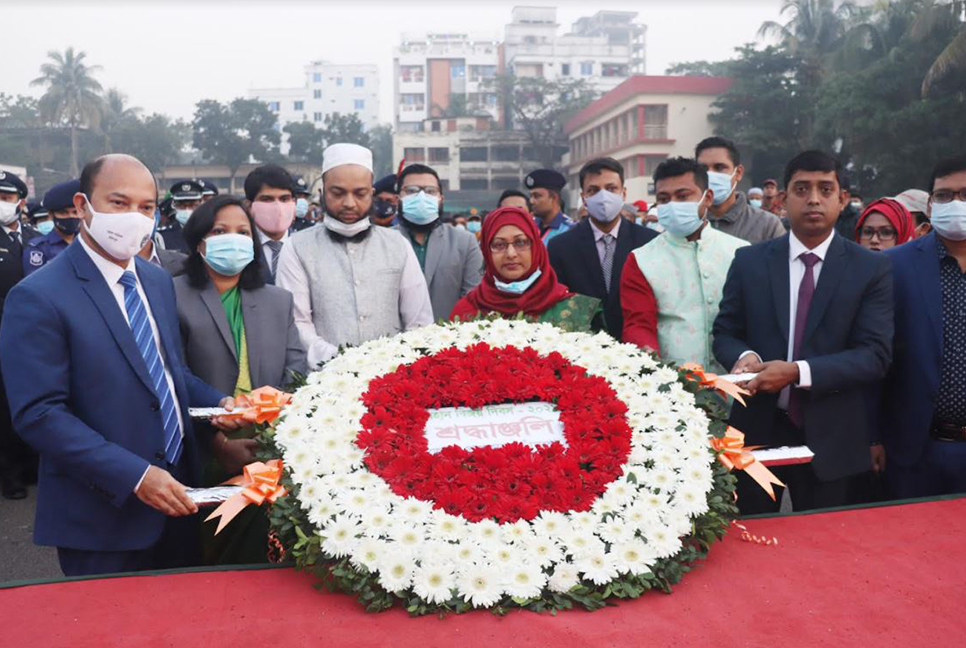 চাঁদপুরে বিজয় দিবসে শহীদদের প্রতি শ্রদ্ধা