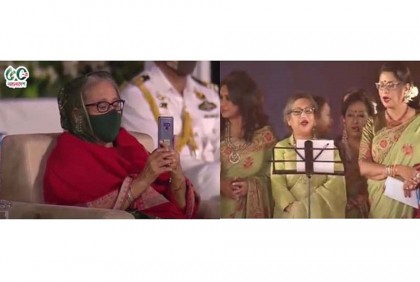 শেখ রেহানা গান গাইলেন, ভিডিও করলেন প্রধানমন্ত্রী