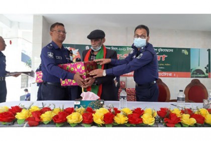 মুক্তিযুদ্ধে অংশগ্রহণকারী পুলিশ সদস্যদের সংবর্ধনা