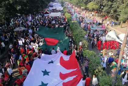 বিজয় শোভাযাত্রার কারণে যানজট, দুঃখ প্রকাশ আওয়ামী লীগের