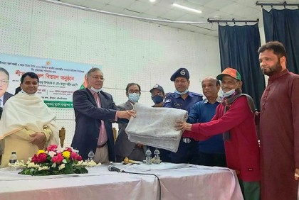 শ্রীমঙ্গলে মুক্তিযোদ্ধা পরিবারে কম্বল বিতরণ