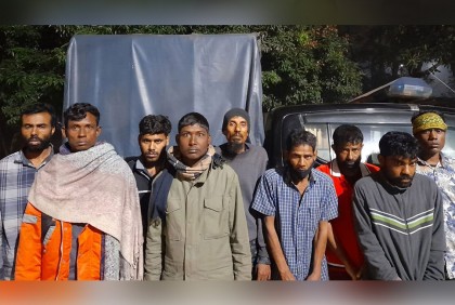 বগুড়ায় ডাকাতির প্রস্তুতির সময় ৯ জন গ্রেফতার