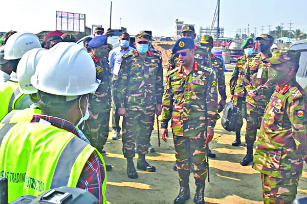 আশ্রয়ণ প্রকল্প পরিদর্শন