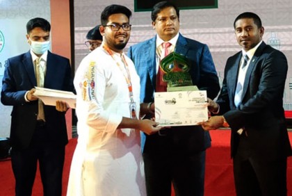 রংপুরের জিসান পেলো শেখ হাসিনা ইয়ুথ ভলান্টিয়ার অ্যাওয়ার্ড