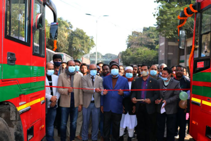 হাবিপ্রবির শিক্ষার্থীদের পরিবহনে 
যুক্ত হলো বিআরটিসি বাস