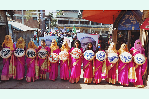 মোরেলগঞ্জে ছাত্রলীগের আনন্দ র‌্যালি