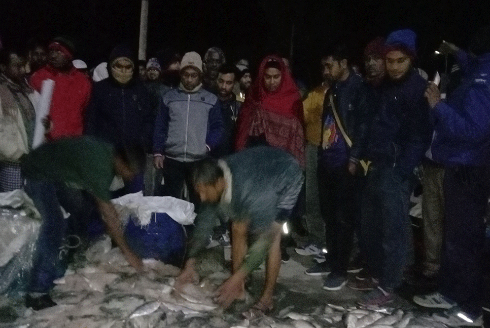 বরগুনায় ১৮ মণ জাটকা জব্দ