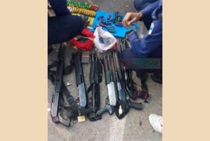 মুন্সীগঞ্জের গজারিয়ায় পৃথক স্থানে ধাওয়া পাল্টা ধাওয়া, ৬ শর্টগান উদ্ধার