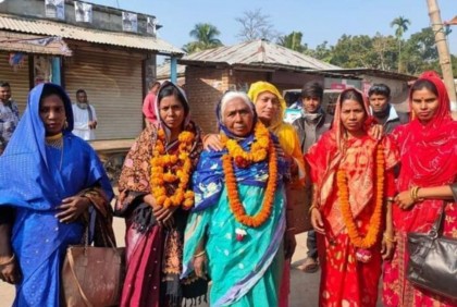 এক সঙ্গে তিন মেয়ে সংরক্ষিত নারী ইউপি সদস্য নির্বাচিত