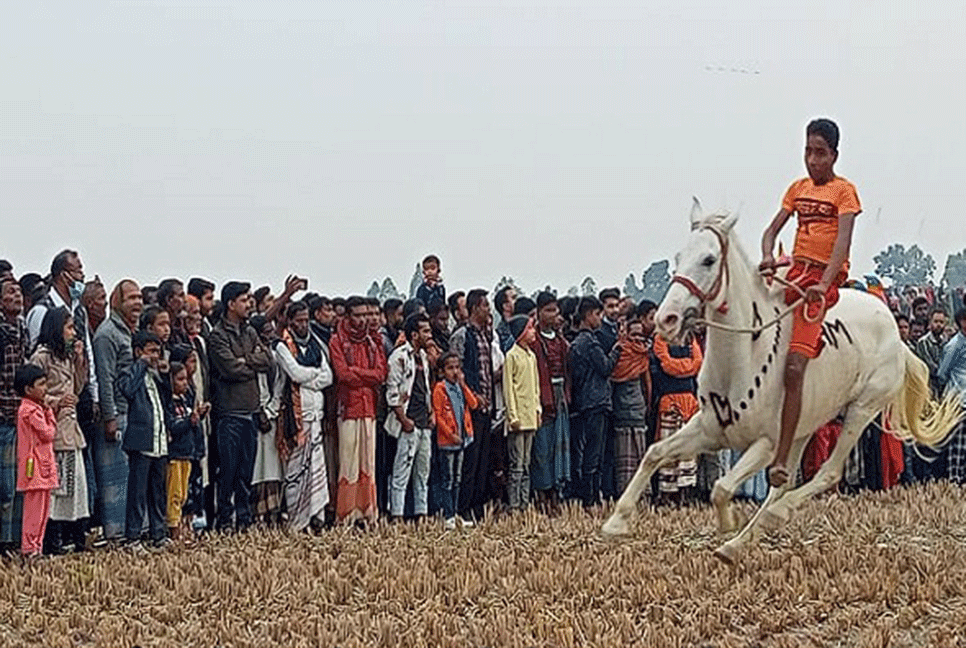 শেরপুরে ঘোড়দৌড় প্রতিযোগিতা