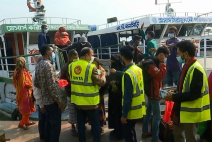 মাস্ক ছাড়া নদী বন্দর ও লঞ্চে প্রবেশে কড়াকড়ি