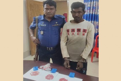 পাঁচশ পিস ইয়াবাসহ বিজয়নগরে মাদক ব্যবসায়ী গ্রেফতার