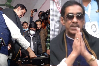ভোট দিলেন শামীম ওসমান 