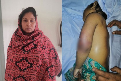 সিদ্ধিরগঞ্জে নির্যাতনে শিশুর মৃত্যু, সৎ মা গ্রেফতার