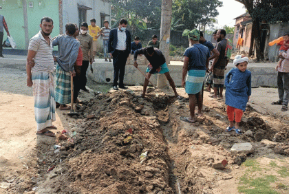 গাজীপুরে অবৈধ গ্যাস সংযোগ বিচ্ছিন্ন 