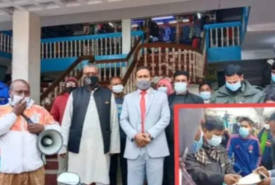 শার্শায় মাস্ক না পরায় পাঁচজনকে জরিমানা
