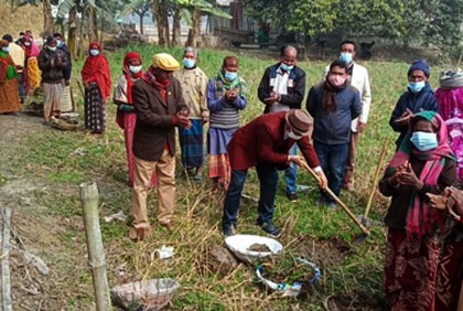 পার্বতীপুরে অতি দরিদ্রের কর্মসংস্থান কর্মসূচির উদ্বোধন