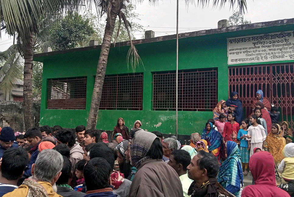 কুড়িগ্রামে স্কুলের দেয়াল ধসে শ্রমিকের মৃত্যু