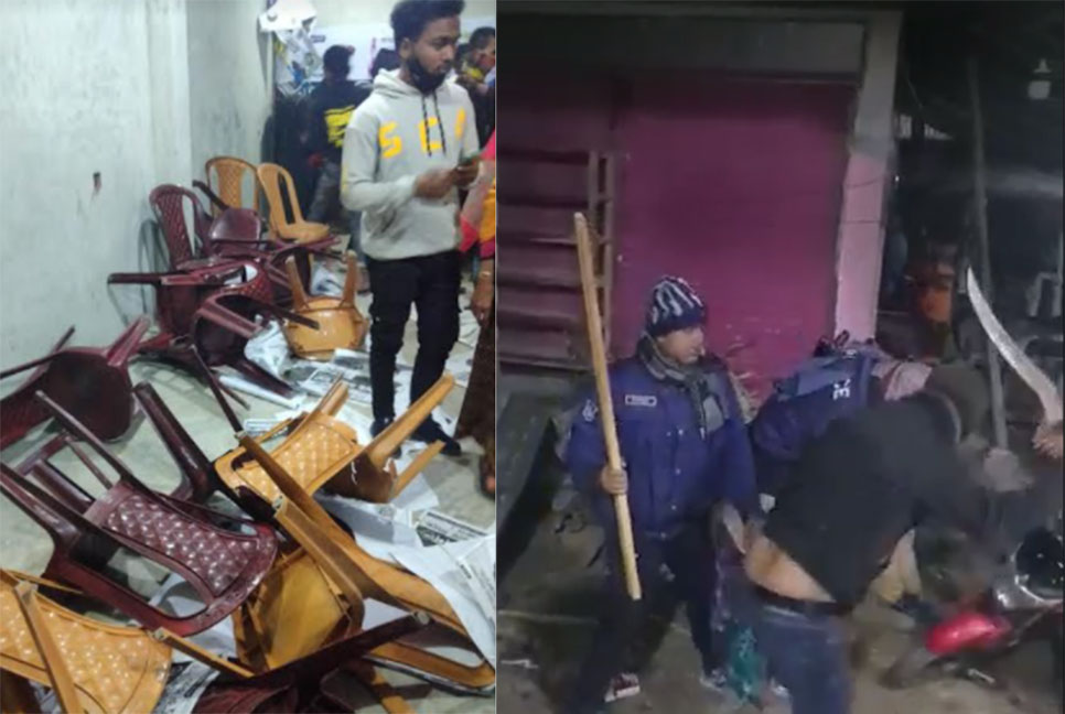 দেবিদ্বারে নৌকার অফিসে হামলা, পুলিশের বিরুদ্ধে অসহযোগিতার অভিযোগ