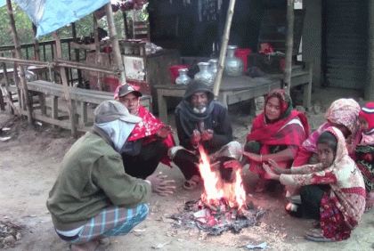 শৈত্যপ্রবাহে চুয়াডাঙ্গায় জনজীবন বিপর্যস্ত 
