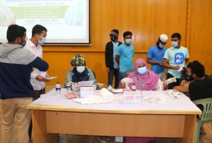 পূর্বের ধারাবাহিকতায় ডুয়েটে কোভিড-১৯ এর টিকাদান কর্মসূচি পালিত