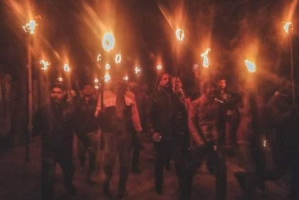 গুরুদাসপুরে ছাত্রদলের মশাল মিছিল