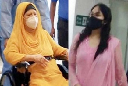 খালেদার নাতনী জাফিয়া লন্ডন ফিরে গেলেন 

