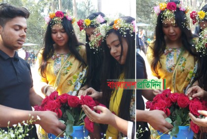 ১০ টাকার ভালোবাসার গোলাপ আজ ১০০ টাকা!