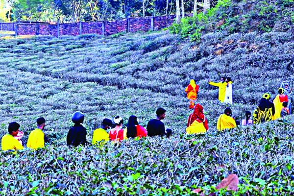 ভালোবাসা দিবসে পর্যটন কেন্দ্রে ঢল
