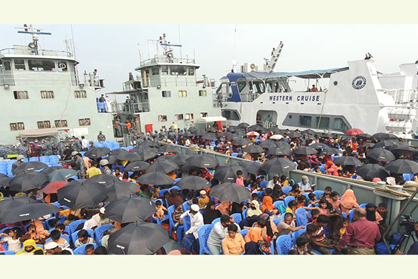 ভাসানচর গেলেন আরও ১৯০৪ রোহিঙ্গা