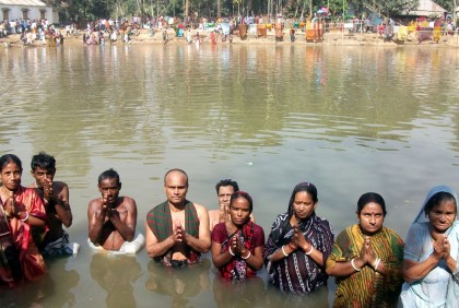 বগুড়ায় মা ভবানীর মন্দিরে মাঘী পূর্ণিমা উৎসব