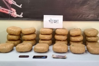 শ্রীপুরে ২৪ কেজি গাঁজাসহ মাদক ব্যবসায়ী গ্রেফতার